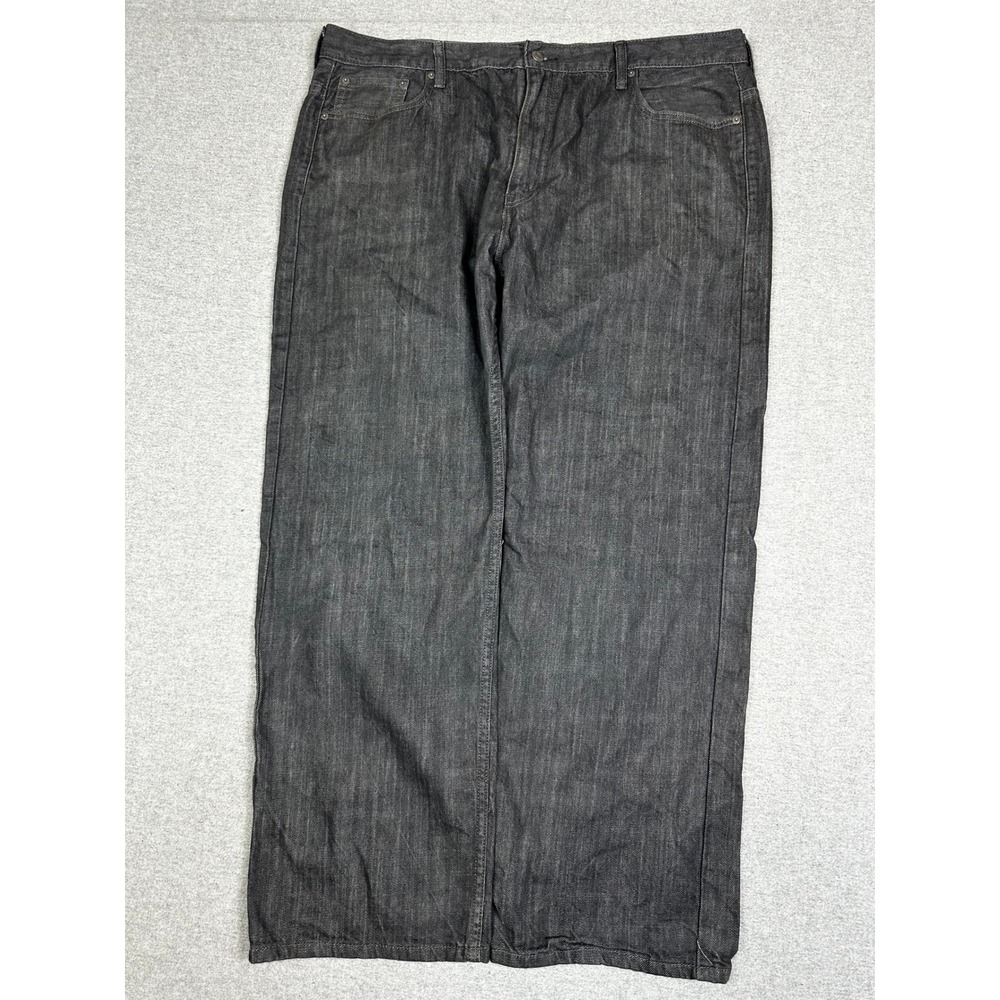 Levis 569 Jeans Mens 42x32 Dark Wash Loose Straight Leg Denim